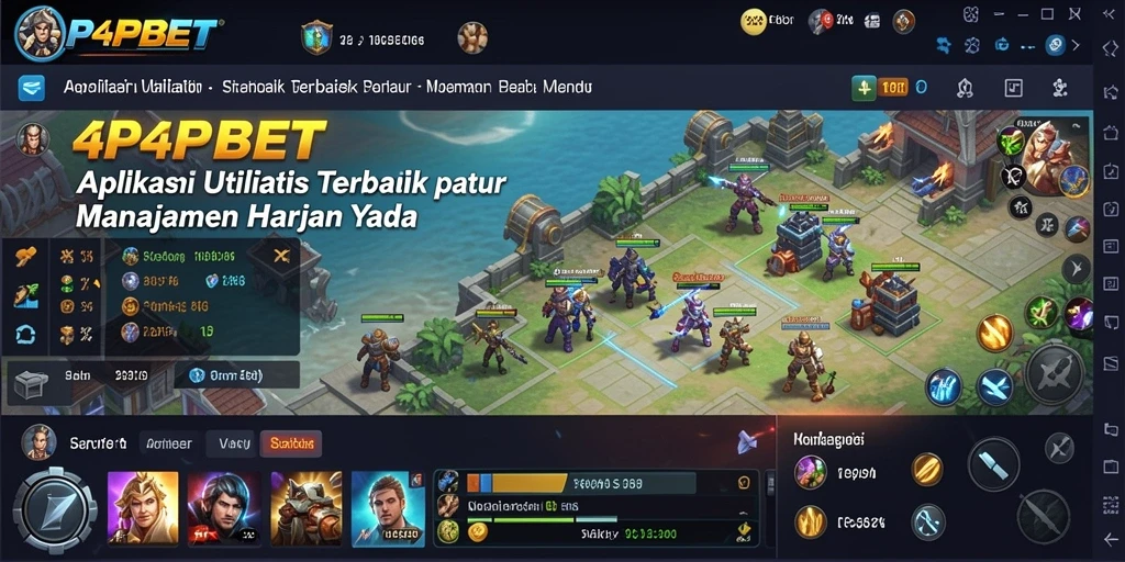 Tampilan antarmuka aplikasi 4P4PBET untuk manajemen harian yang efisien.