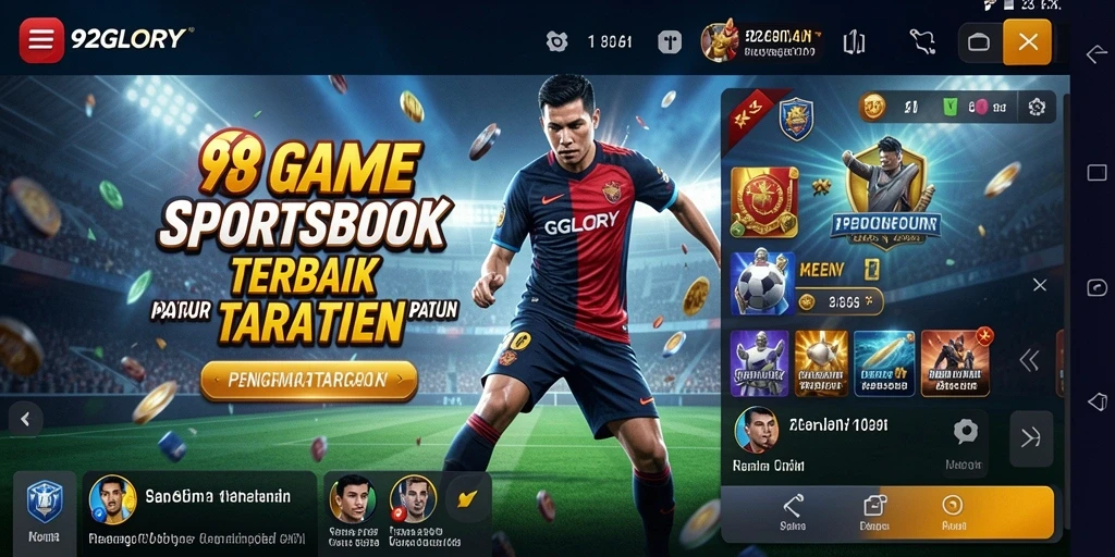 Tampilan gameplay <strong>92GLORY</strong> yang mendebarkan dan interaktif.