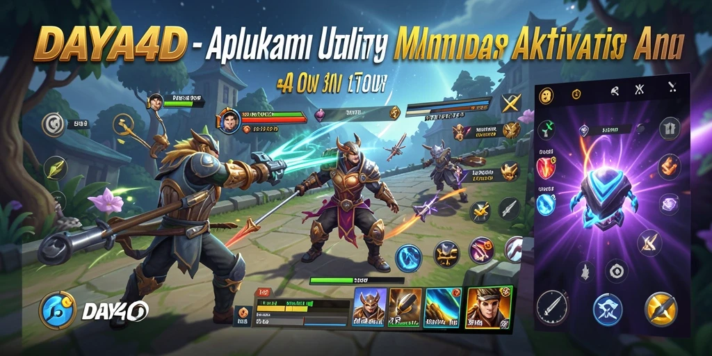 Tampilan utama aplikasi DAYA4D dengan fitur-fitur utility yang efisien.