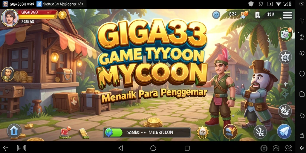 Tangkapan layar GIGA33 menampilkan momen seru dalam membangun bisnis Tycoon.