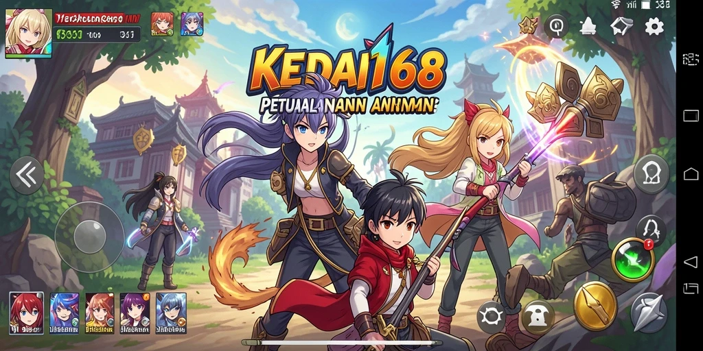 Screenshot gameplay KEDAI168 menampilkan momen seru dalam dunia Anime.