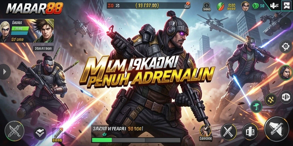 Screenshot menunjukkan aksi menegangkan dalam permainan MABAR88.