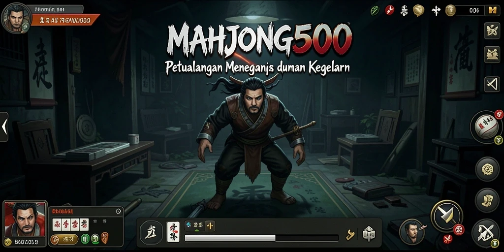 Tangkapan layar dari gameplay <strong>MAHJONG500</strong> yang penuh ketegangan.