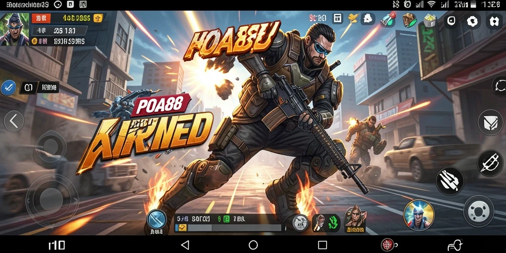 Screenshot menampilkan aksi mendebarkan dalam permainan POA88.