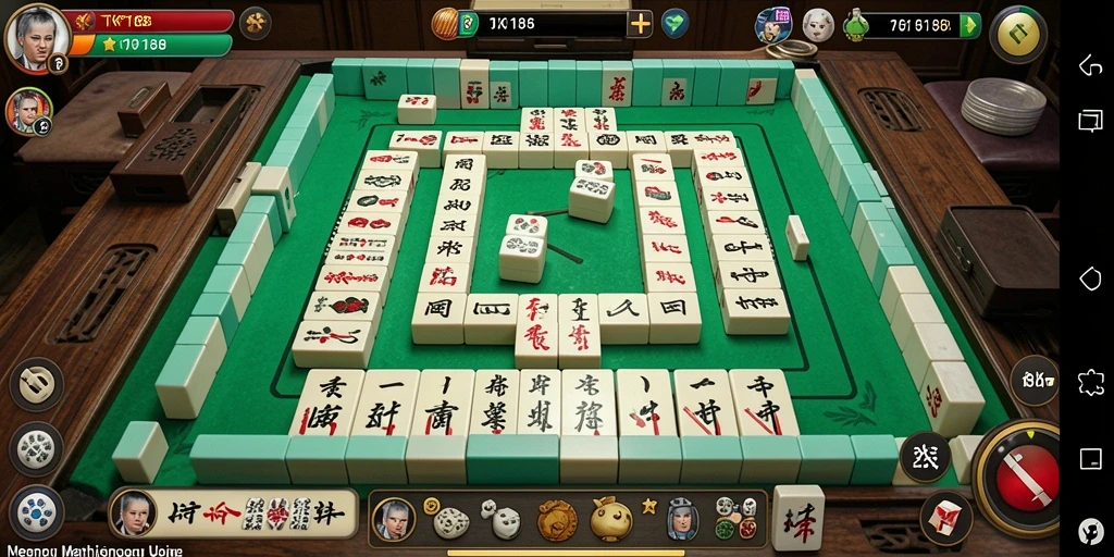 Tampilan screenshot TKP188 menampilkan gameplay Mahjong yang seru.